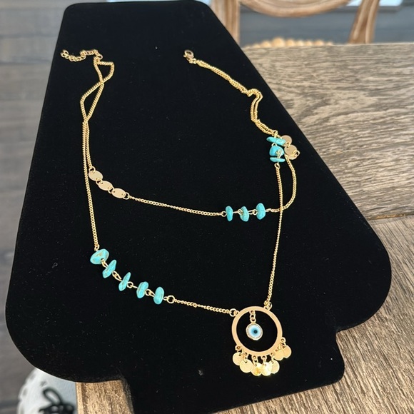 NWOT EYE DOUBLE NECKLACE - Picture 14 of 17